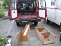 The two boxes before marriage with the car