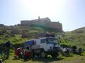 So we met those Swiss travellers who know Hynek under the fortress near the border.