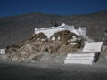 In the middle of gigantic mountain massifs
